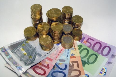 euro notes coins