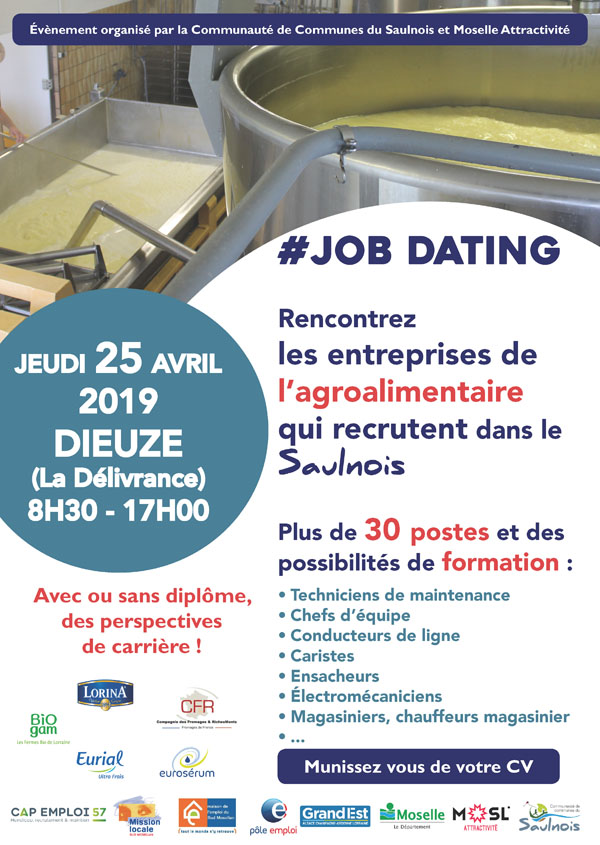Affiche jobdating agroalimentaire